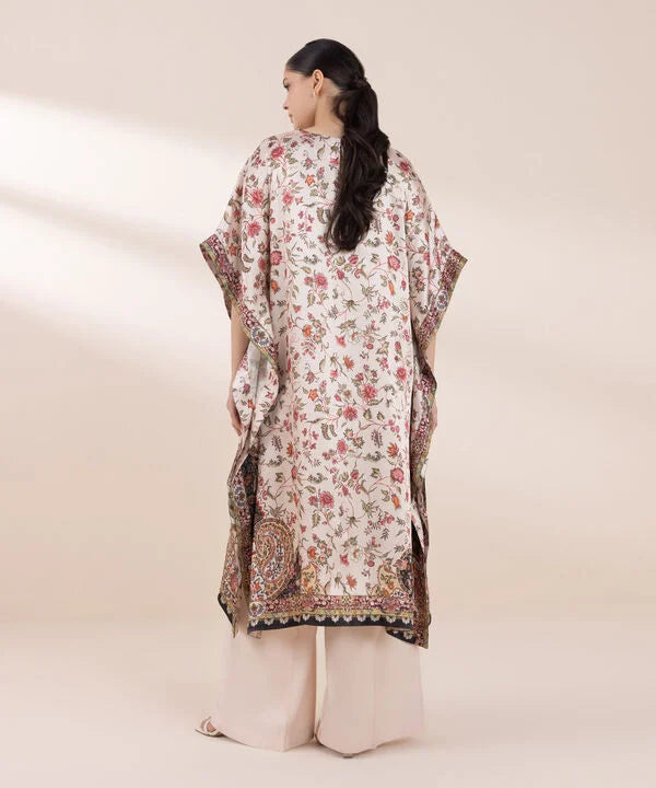 Sapphire - 2 Piece Printed Silk Kaftan Suit