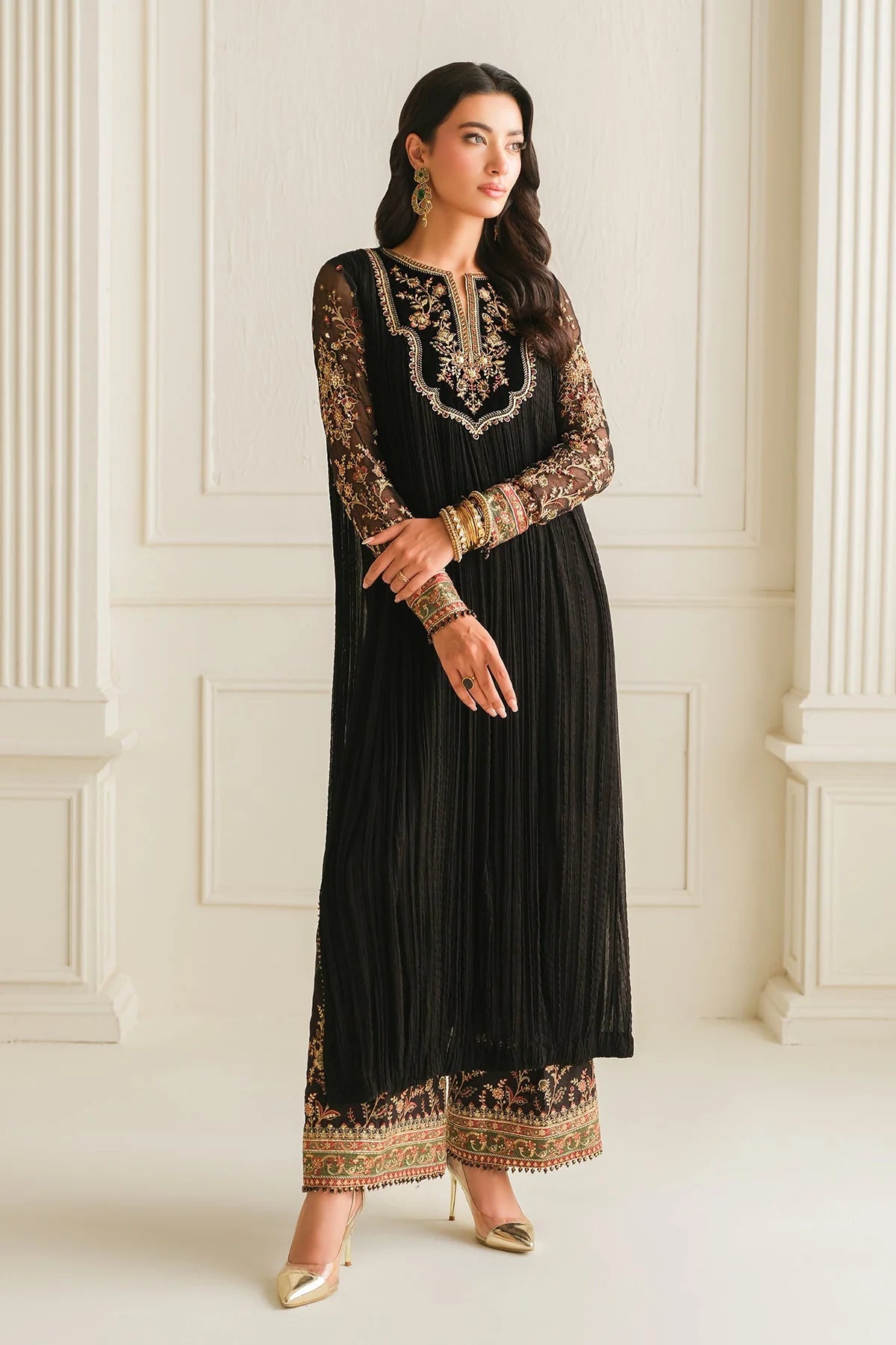 Baroque - Embroidered Chiffon