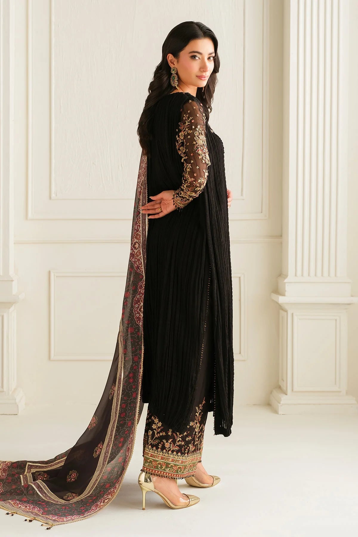 Baroque - Embroidered Chiffon