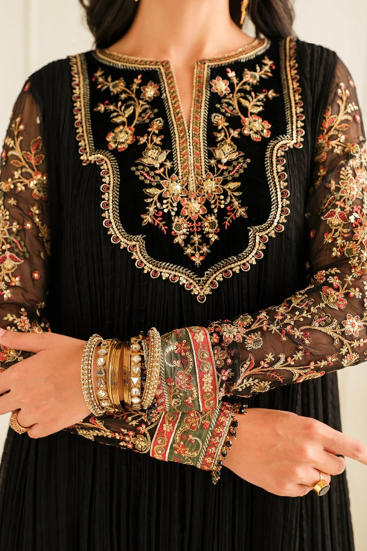 Baroque - Embroidered Chiffon