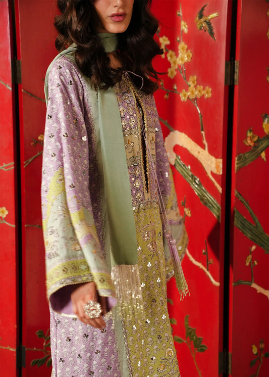 Crimson - Jhilmil Lilac | Kaftan