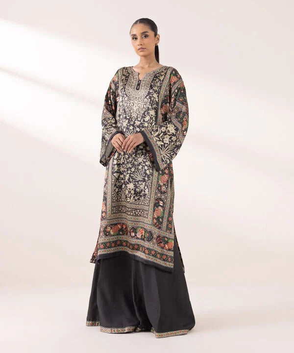 Sapphire - 2 Piece Embellished Silk Suit