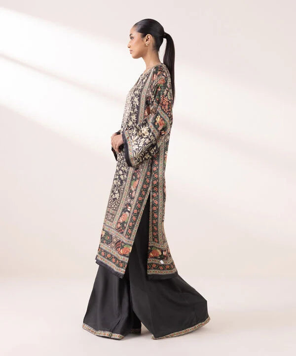 Sapphire - 2 Piece Embellished Silk Suit