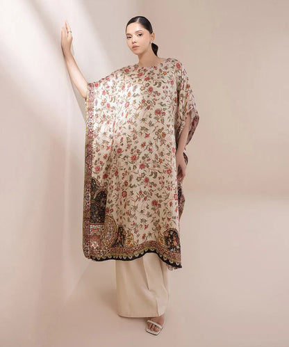 Sapphire - 2 Piece Printed Silk Kaftan Suit
