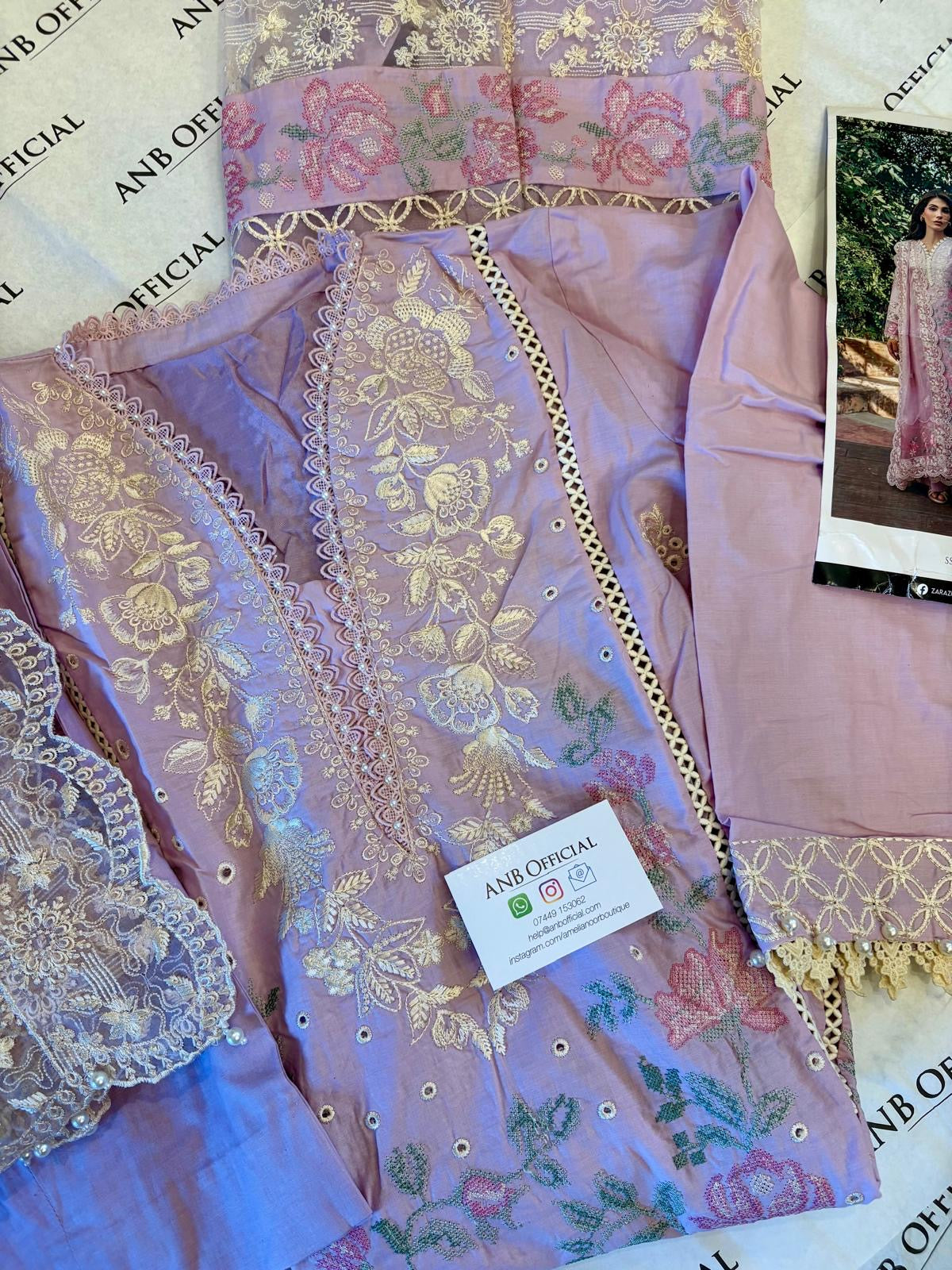 Zara Zubair - Lavender (Stitched)