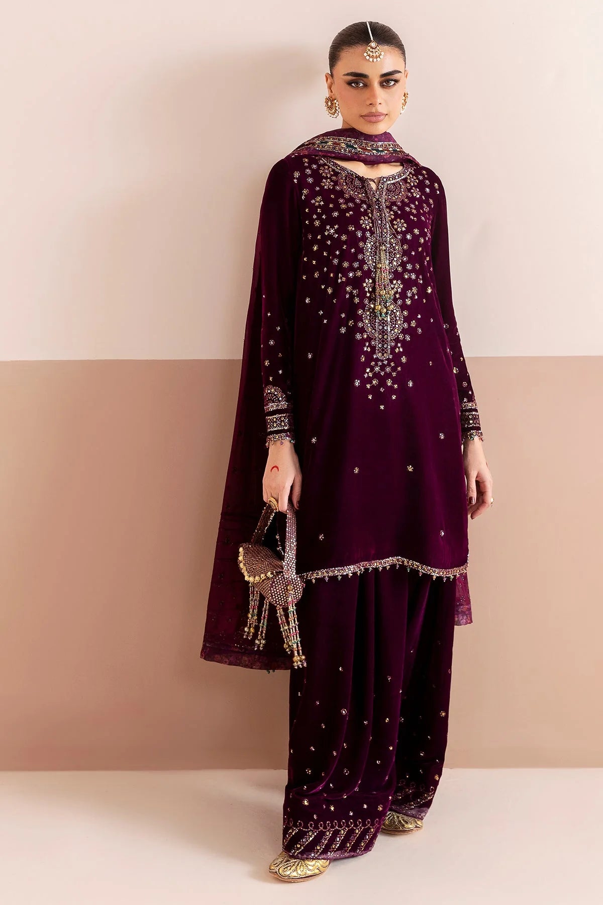 Jazmin - Embroidered Velvet Formal CVF D-05