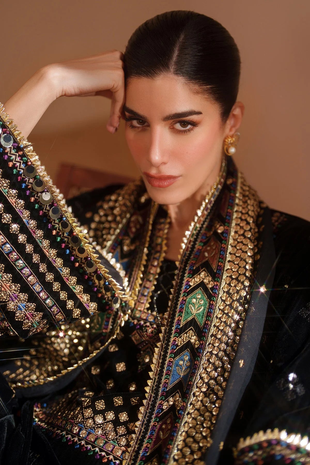 Jazmin - Embroidered Velvet Formal D-5