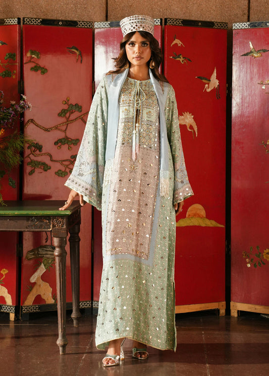 Crimson - Jhilmil Mint | Kaftan