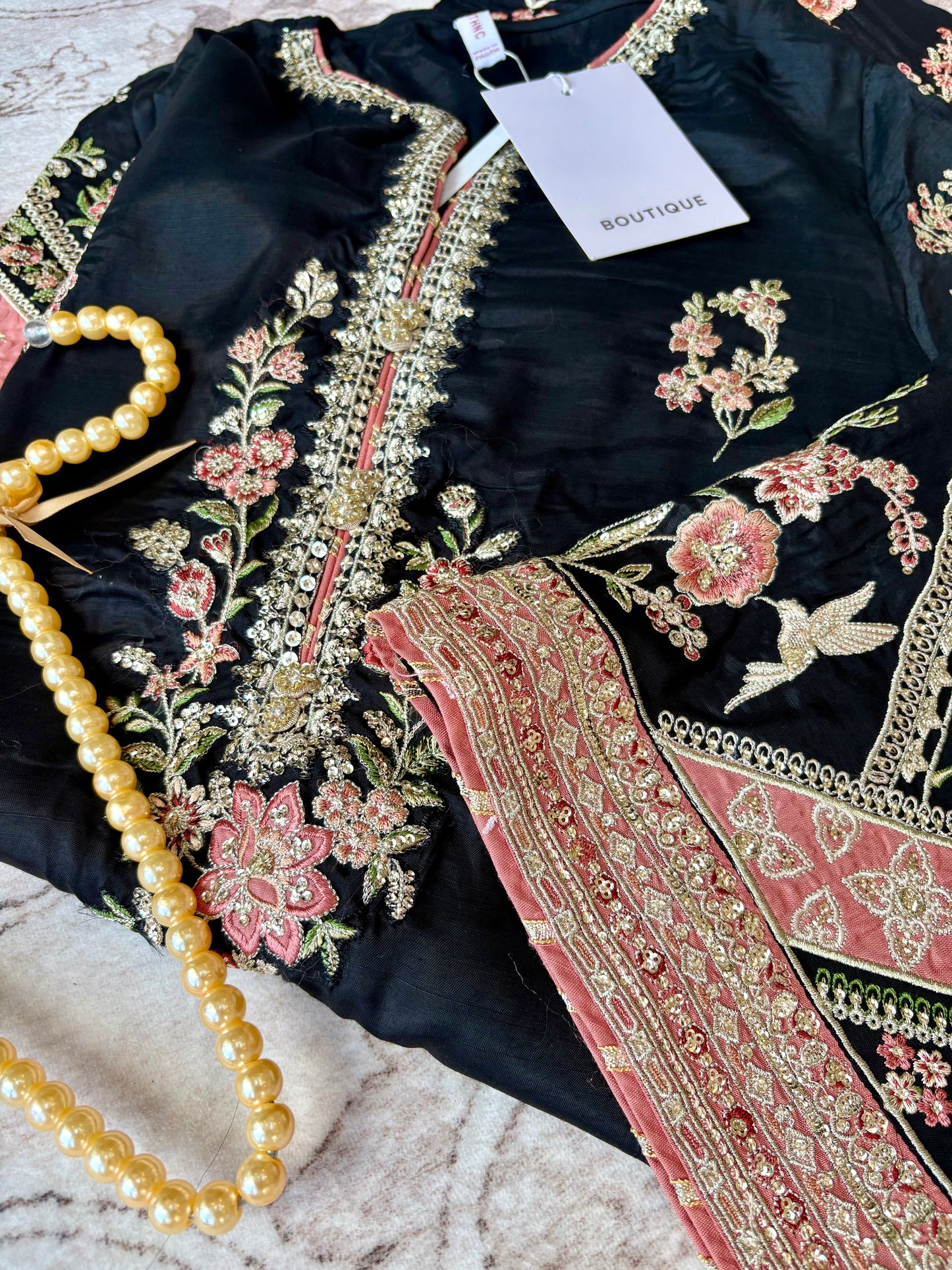 ETHNC - Jet Black | Kaftan - SELLING FAST
