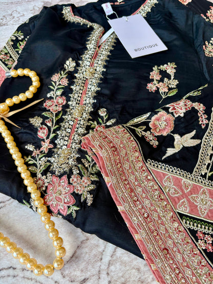 ETHNC - Jet Black | Kaftan - SELLING FAST